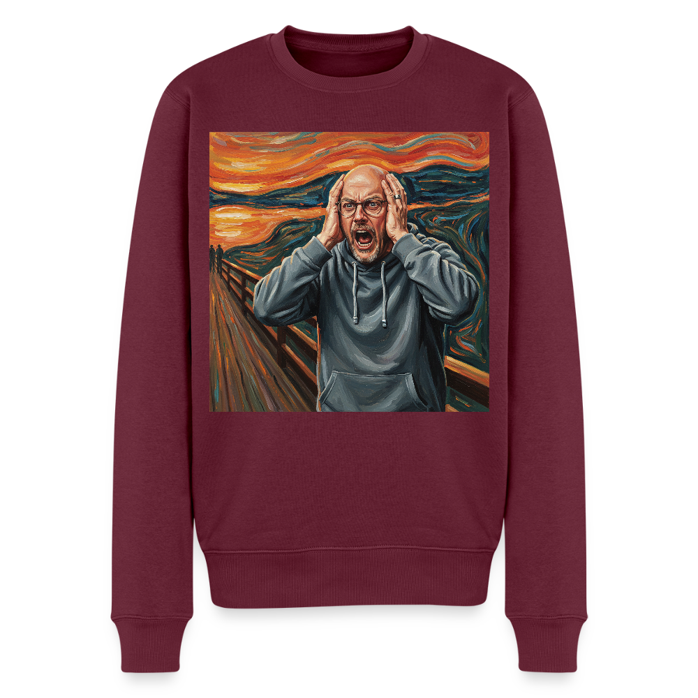 Der Schrei… wenn es wirklich reicht |  Männer Premium Pullover - Burgunderrot