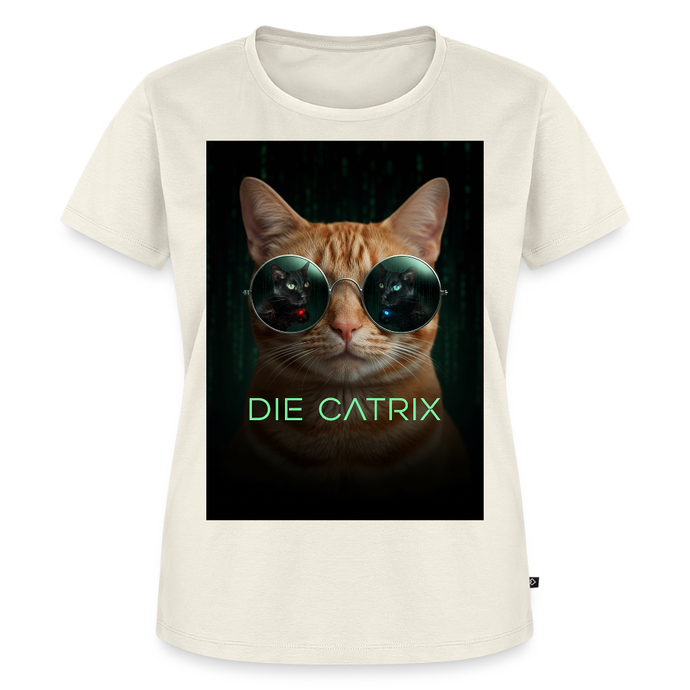 Die Catrix – Krümel erwacht | Frauen Premium T-Shirt - Naturweiß