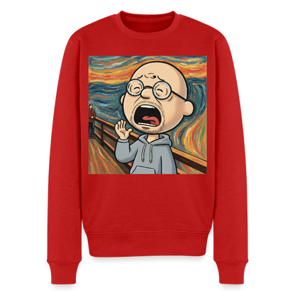 Der Schrei… aber heute bin ich dran |  Männer Premium Pullover - Rot