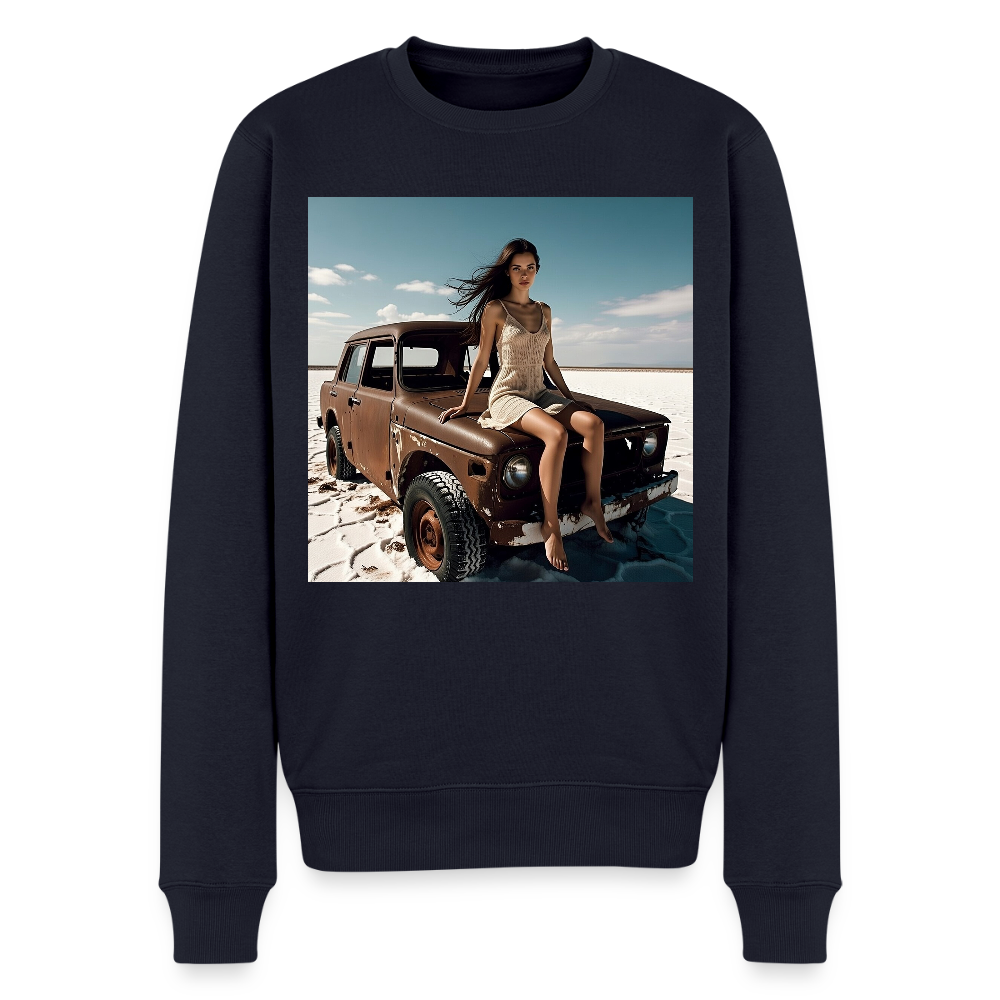 Warten auf irgendwas |  Männer Premium Pullover - Navy