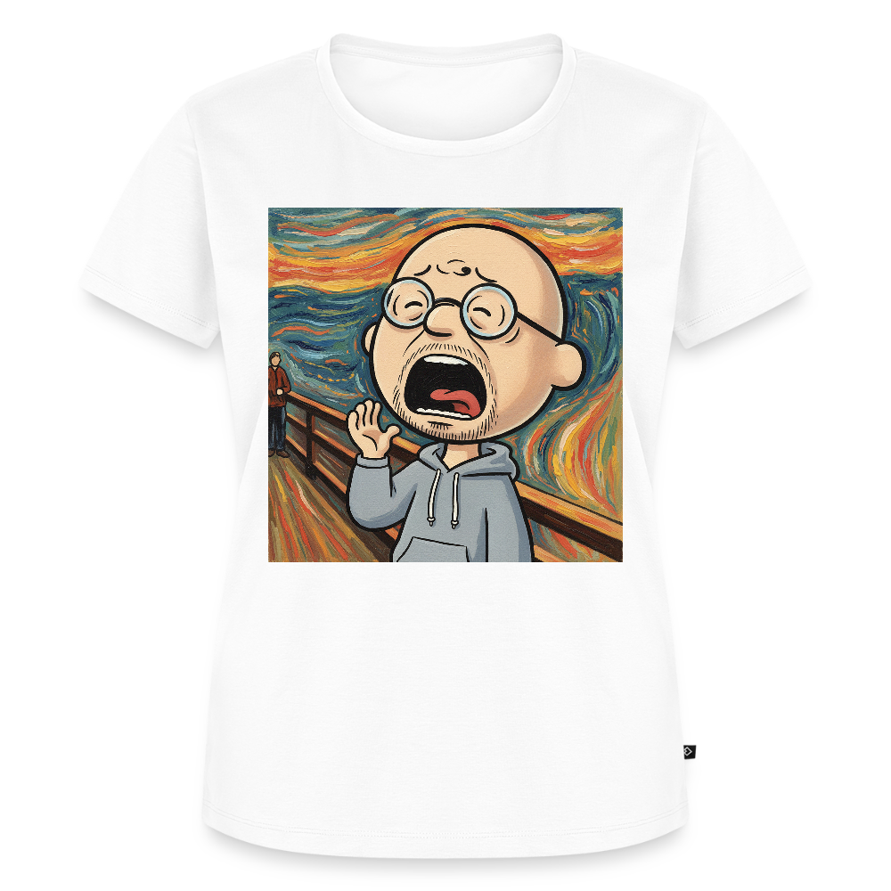 Der Schrei… aber heute bin ich dran | Frauen Premium T-Shirt - Weiß