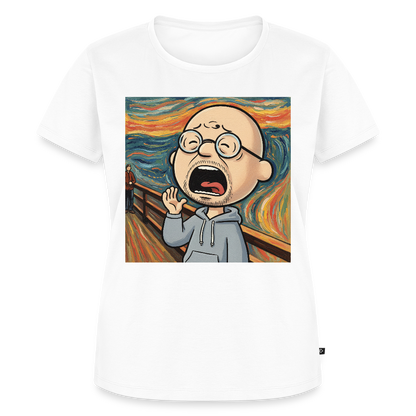 Der Schrei… aber heute bin ich dran | Frauen Premium T-Shirt - Weiß