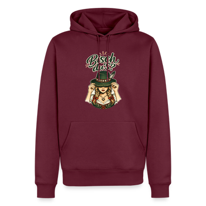 Bisch du’s? – Der Blick sagt alles | Männer Premium Hoodie - Burgunderrot