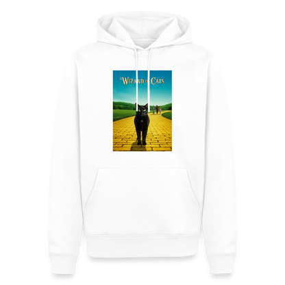 Wizard of Cats – Der gelbe Weg gehört Krümel | Männer Premium Hoodie - Weiß