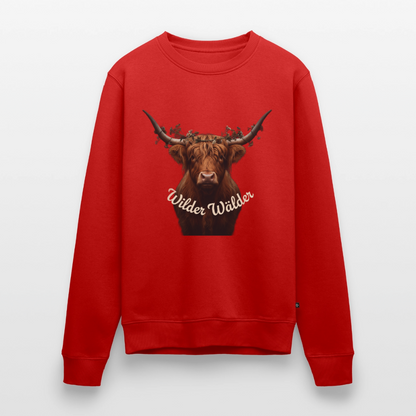 Wilder Wälder – Schwarzwald Highland Rind |  Männer Premium Pullover - Rot
