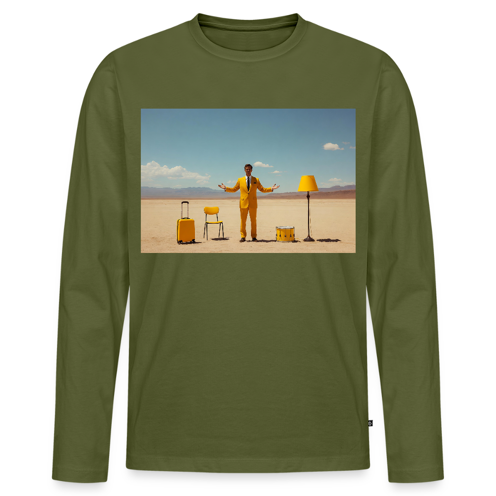 Alles im Griff (theoretisch) | Männer Premium Bio Langarmshirt - Khaki