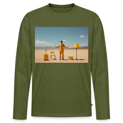 Alles im Griff (theoretisch) | Männer Premium Bio Langarmshirt - Khaki
