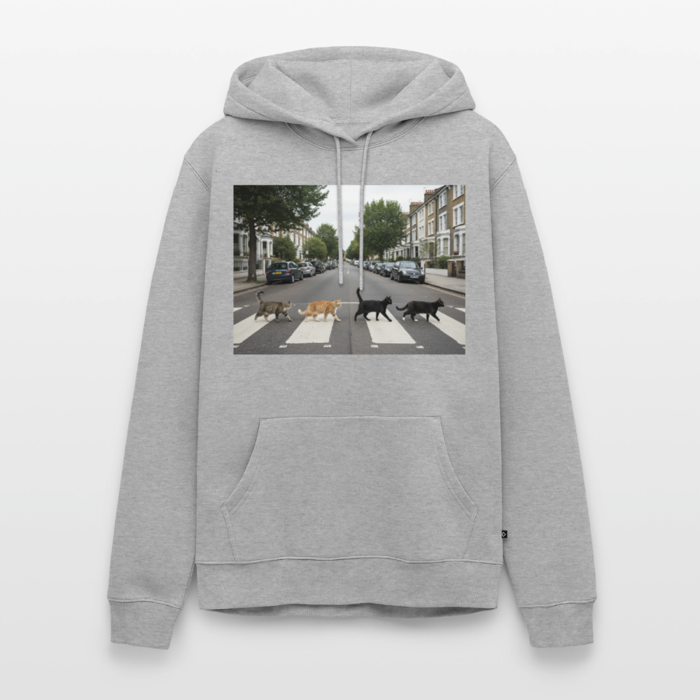The Purrfect Crossing – Wir waren vor der Band da | Männer Premium Hoodie - Grau meliert