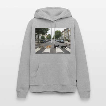 The Purrfect Crossing – Wir waren vor der Band da | Männer Premium Hoodie - Grau meliert