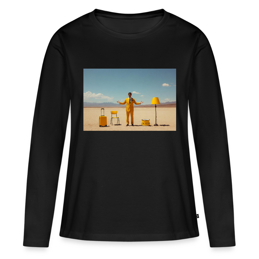 Alles im Griff (theoretisch) | Frauen Premium Bio Langarmshirt - Schwarz