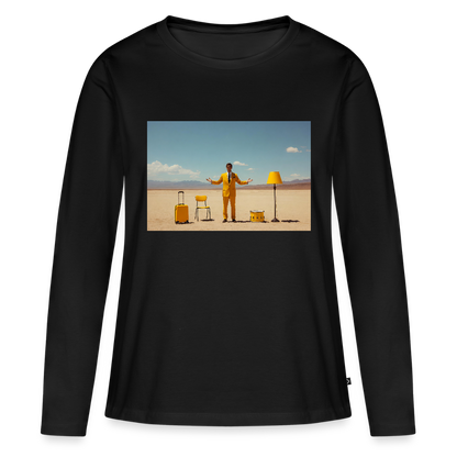 Alles im Griff (theoretisch) | Frauen Premium Bio Langarmshirt - Schwarz