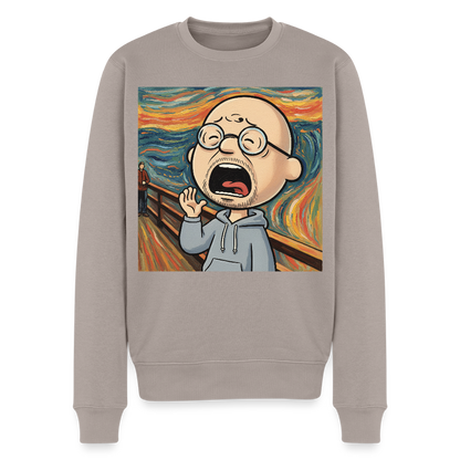 Der Schrei… aber heute bin ich dran |  Männer Premium Pullover - Taupe