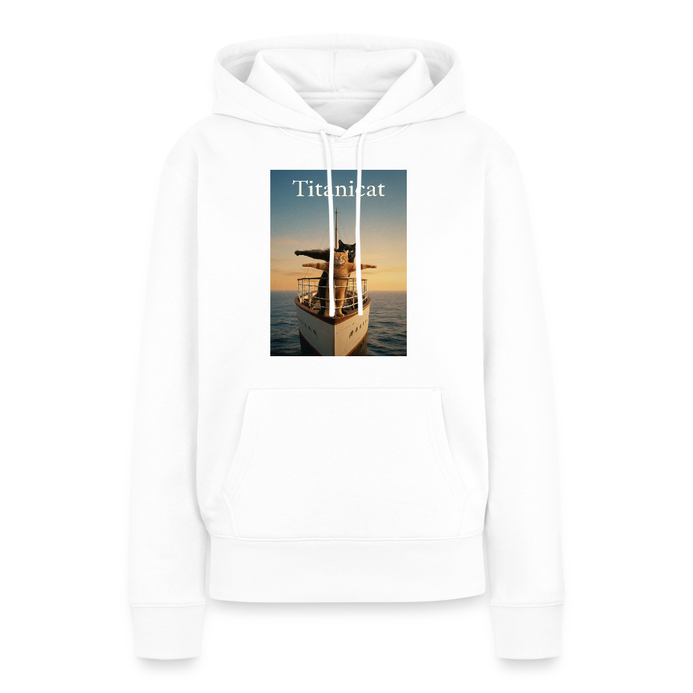 Titanicat – Ich bin der König der Kratzbäume | Frauen Premium Hoodie - Weiß
