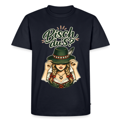 Bisch du’s? – Der Blick sagt alles | Männer Premium T-Shirt - Navy