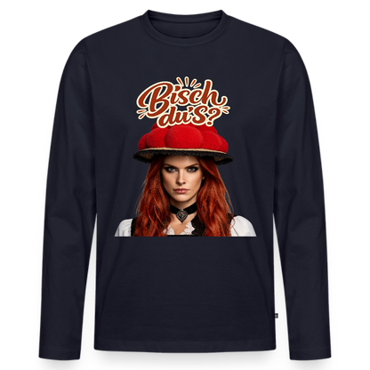 Bisch du’s? – Schwarzwaldmädel | Männer Premium Bio Langarmshirt - Navy