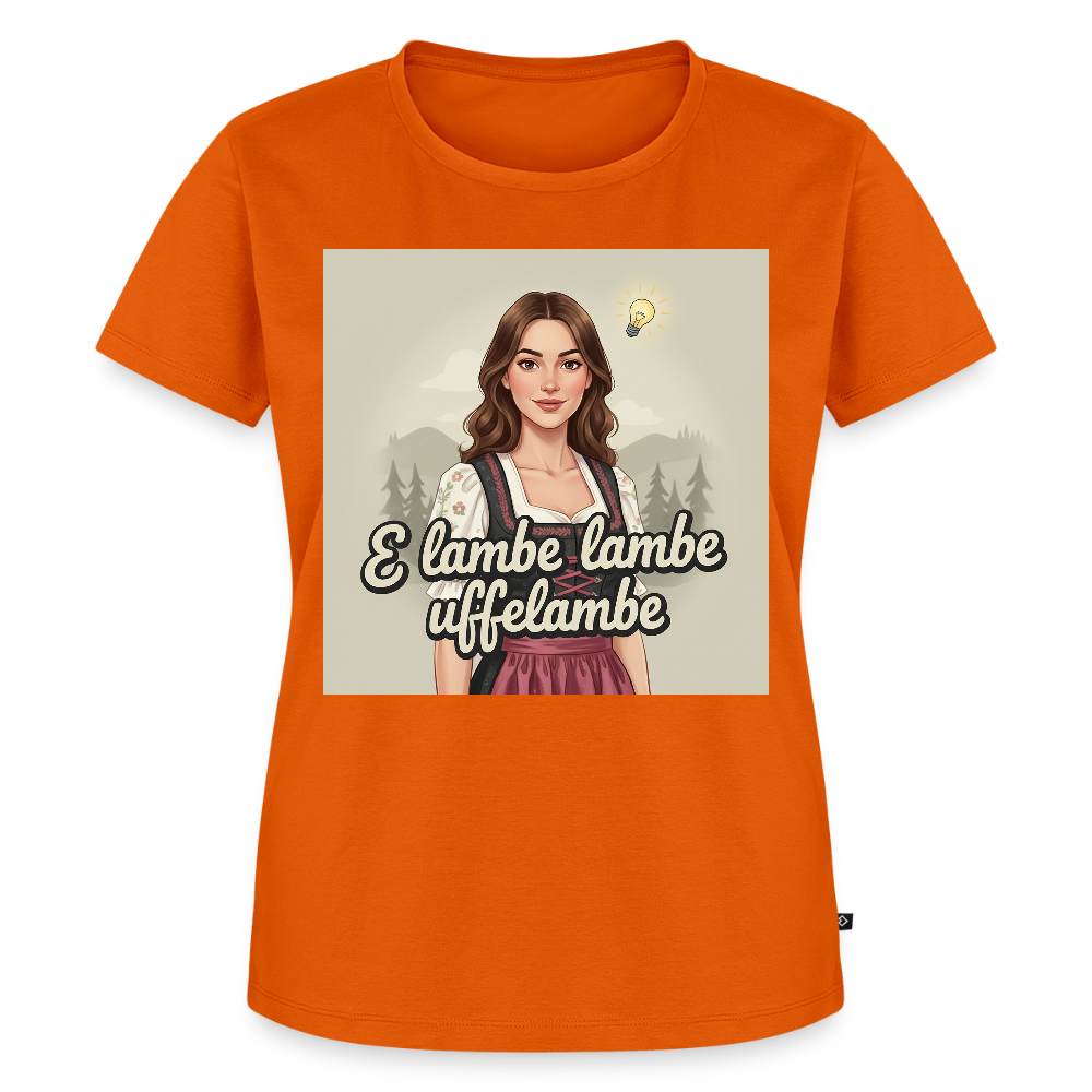 E Lambe, lambe, uffelambe – Alemannischer Geistesblitz | Frauen Premium T-Shirt - Orange 