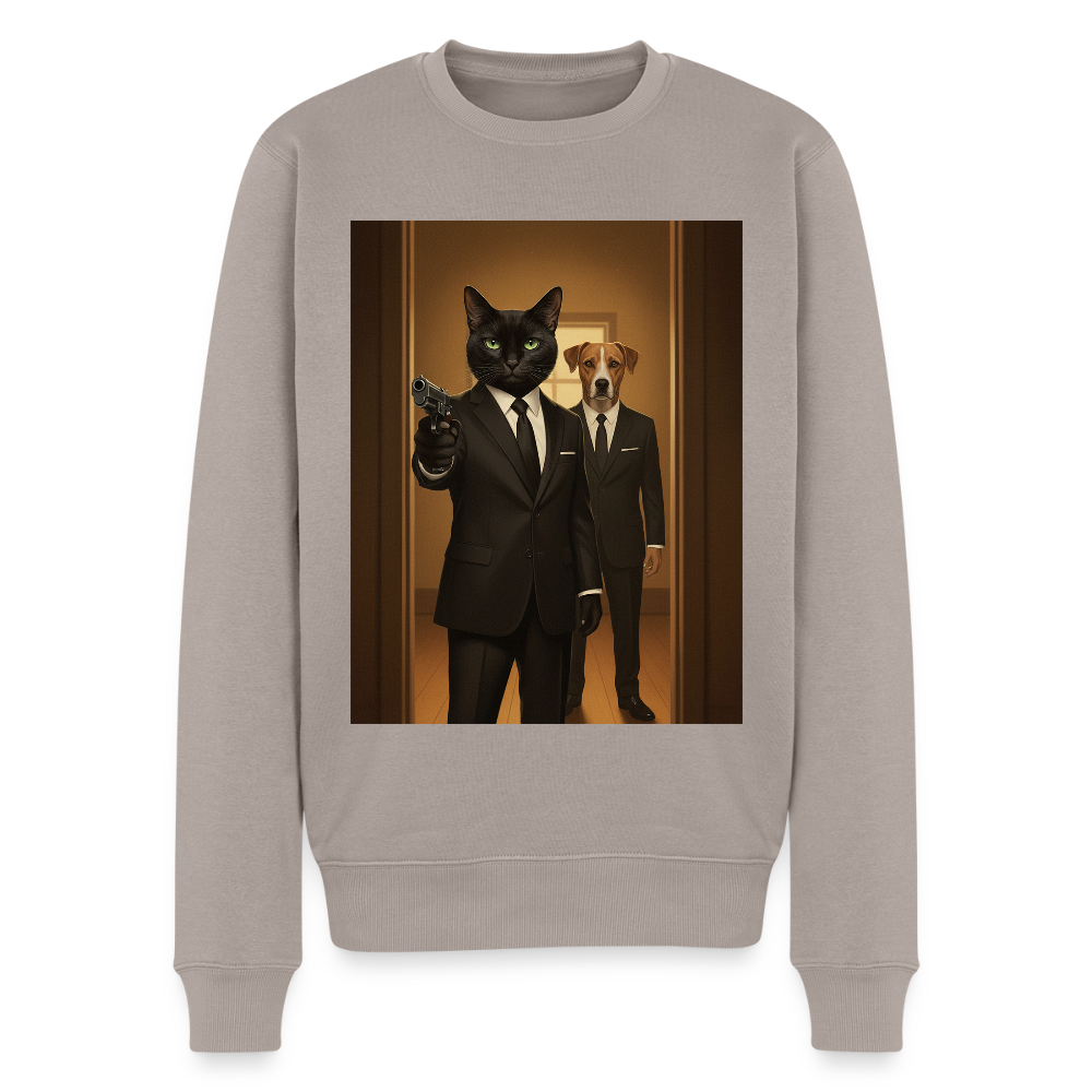 Krümel – Say Meow Again |  Männer Premium Pullover - Taupe