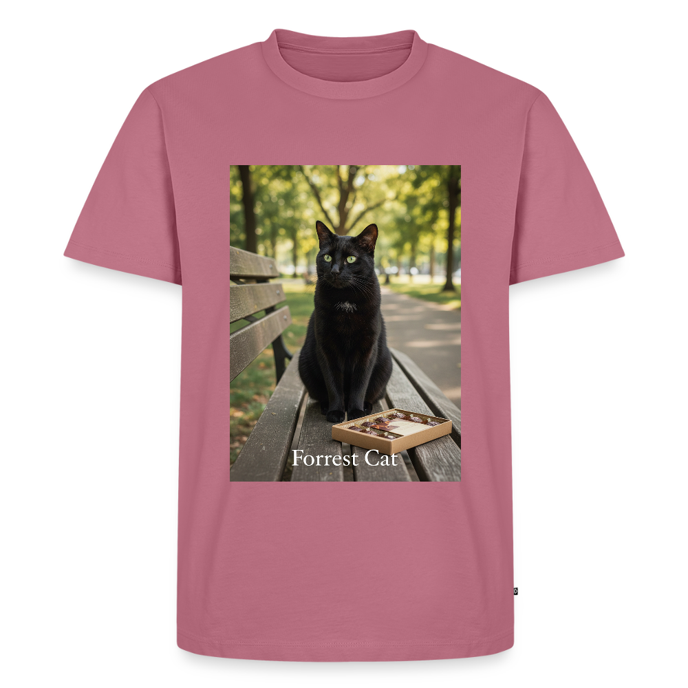 Forrest Cat – Krümel wartet | Männer Premium T-Shirt - Mauve