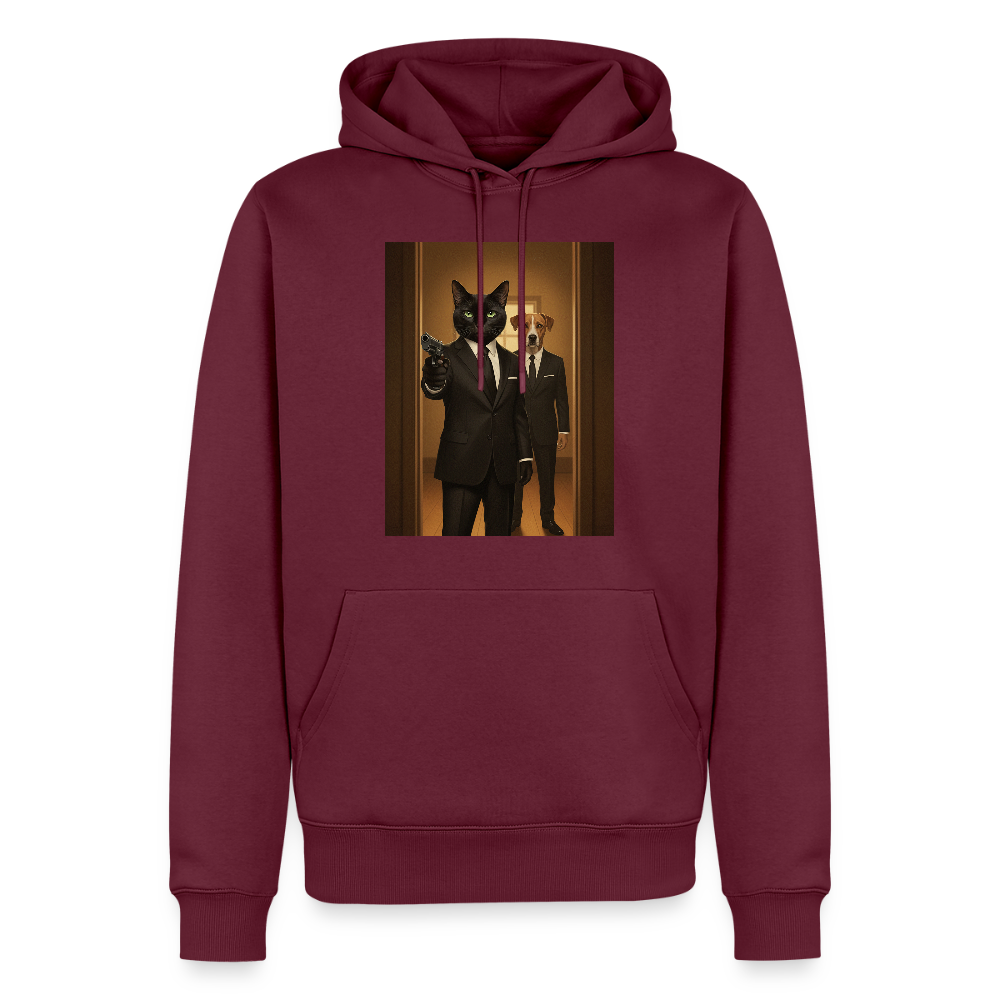 Krümel – Say Meow Again | Männer Premium Hoodie - Burgunderrot