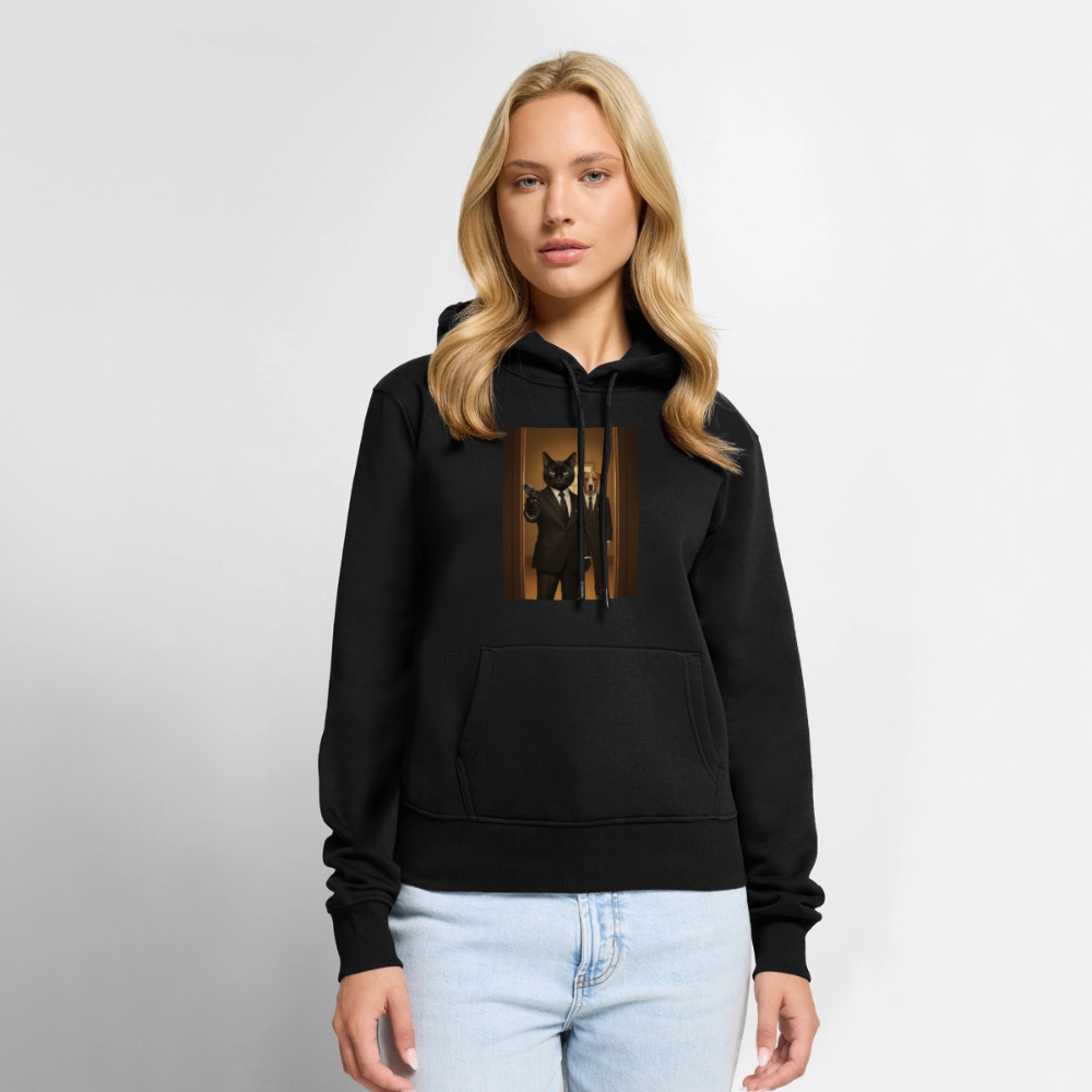 Krümel – Say Meow Again | Frauen Premium Hoodie - Schwarz