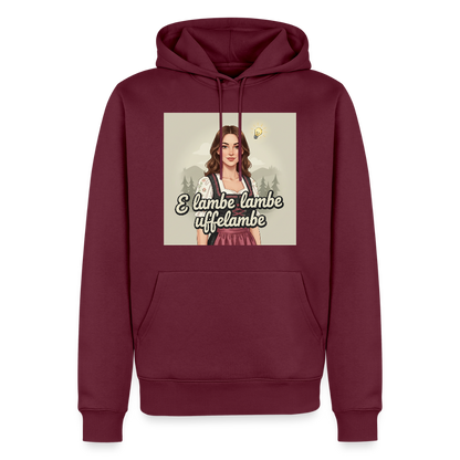 E Lambe, lambe, uffelambe – Alemannischer Geistesblitz | Männer Premium Hoodie - Burgunderrot