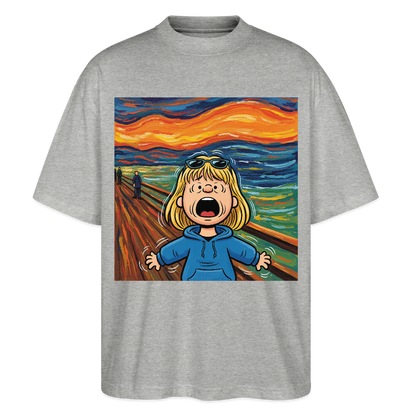 Der Schrei… manchmal bist du es selbst | Stanley/Stella Oversized Unisex Bio T-Shirt Blaster - Grau meliert