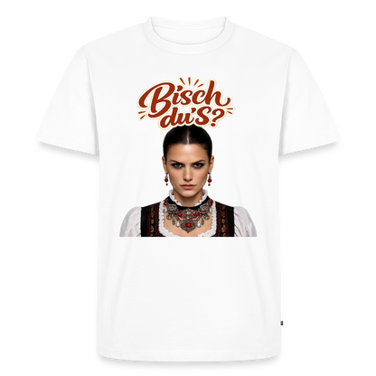 Schwarzwaldstolz – Sie weiß, wer sie isch | Männer Premium T-Shirt - Weiß