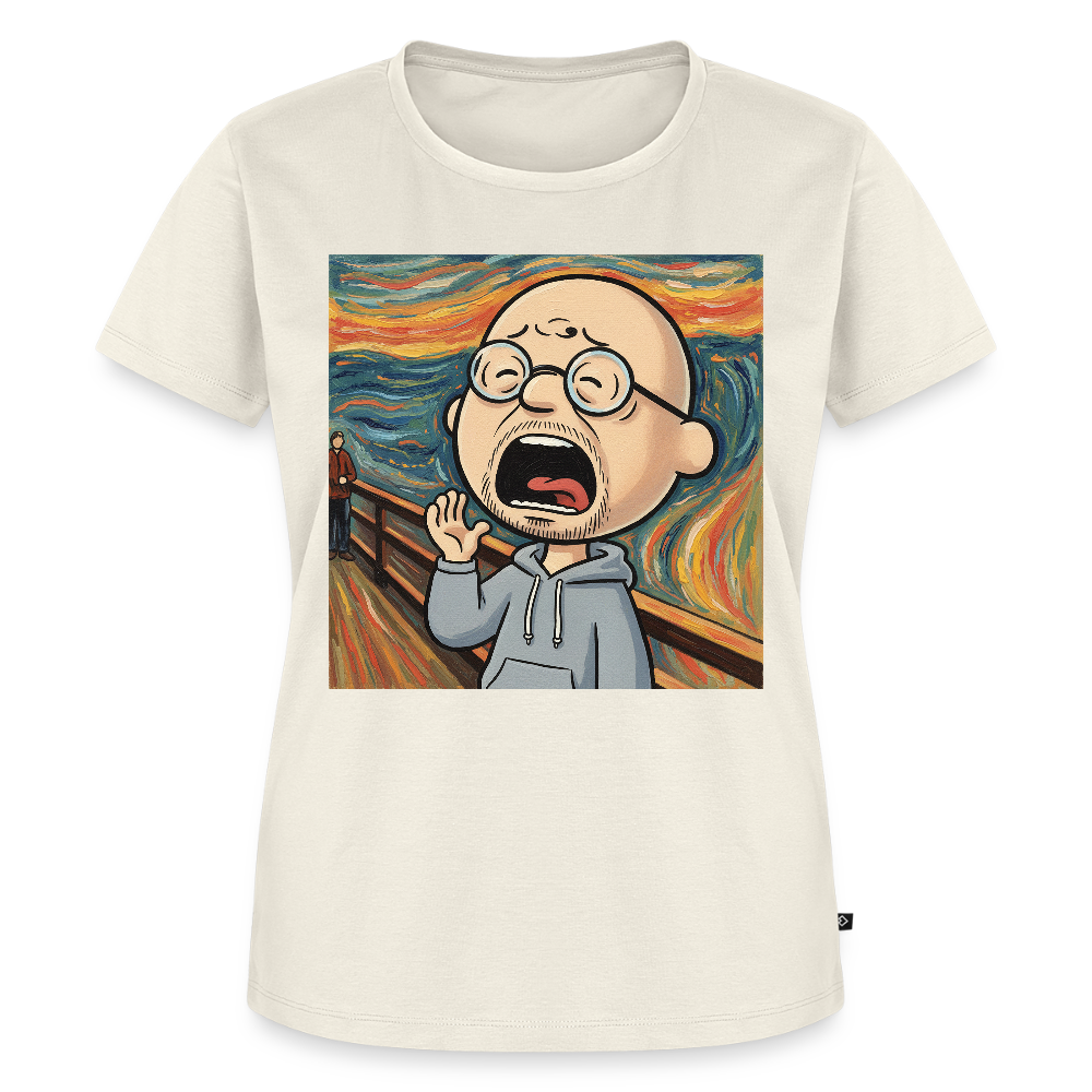 Der Schrei… aber heute bin ich dran | Frauen Premium T-Shirt - Naturweiß