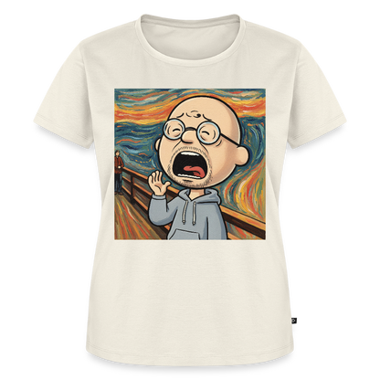 Der Schrei… aber heute bin ich dran | Frauen Premium T-Shirt - Naturweiß