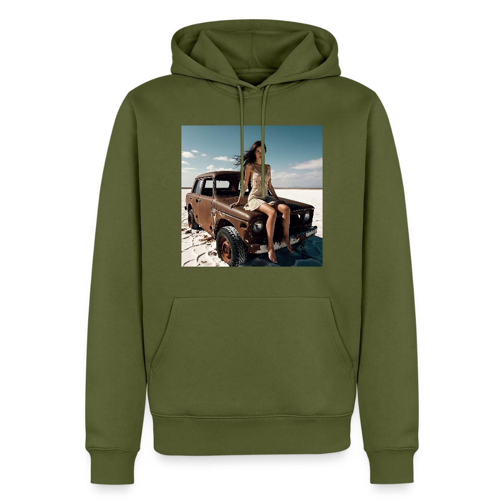 Warten auf irgendwas | Männer Premium Hoodie - Khaki