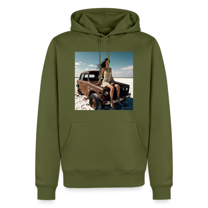 Warten auf irgendwas | Männer Premium Hoodie - Khaki