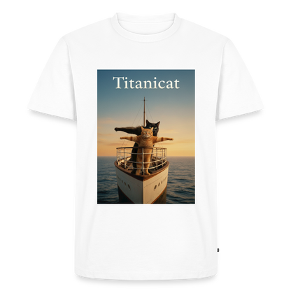 Titanicat – Ich bin der König der Kratzbäume | Männer Premium T-Shirt - Weiß