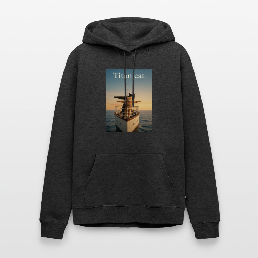 Titanicat – Ich bin der König der Kratzbäume | Männer Premium Hoodie - Anthrazit meliert