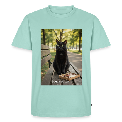 Forrest Cat – Krümel wartet | Männer Premium T-Shirt - Mint 