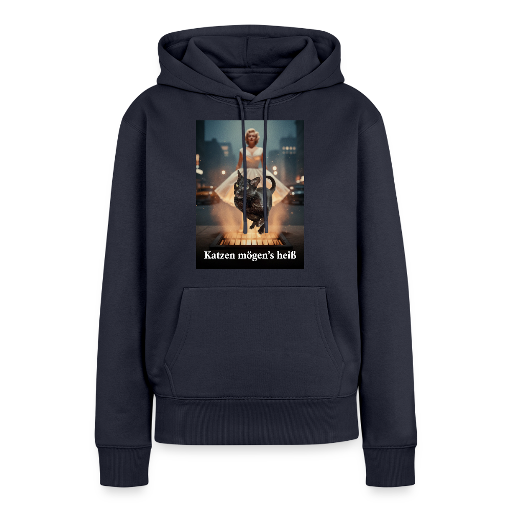 Katzen mögen’s heiß | Frauen Premium Hoodie - Navy