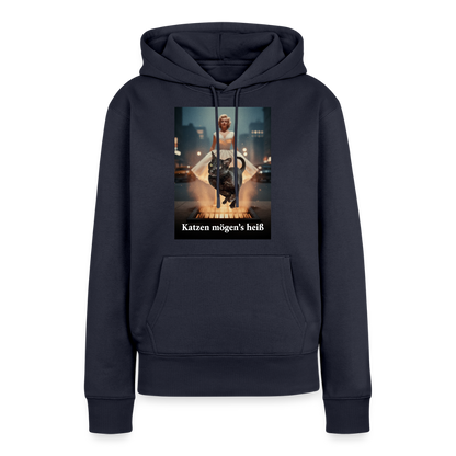 Katzen mögen’s heiß | Frauen Premium Hoodie - Navy