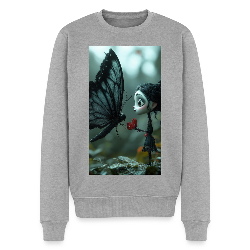 Mut für einen Moment |  Männer Premium Pullover - Grau meliert