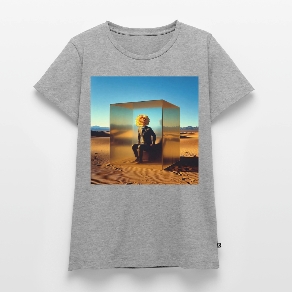 Gefühle unter Glas | Frauen Premium T-Shirt - Grau meliert