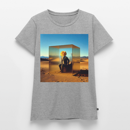 Gefühle unter Glas | Frauen Premium T-Shirt - Grau meliert