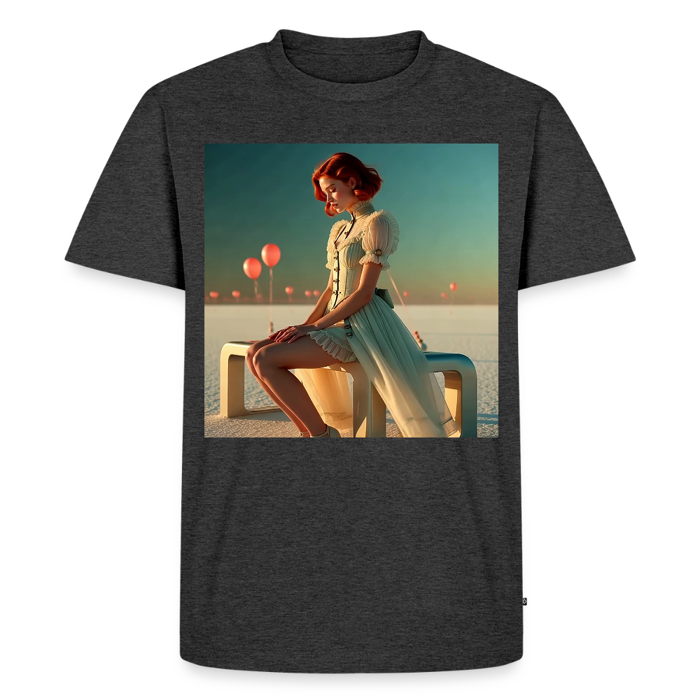 Leise Gedanken bei lauter Farben | Männer Premium T-Shirt - Anthrazit meliert