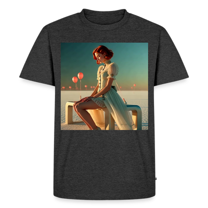 Leise Gedanken bei lauter Farben | Männer Premium T-Shirt - Anthrazit meliert