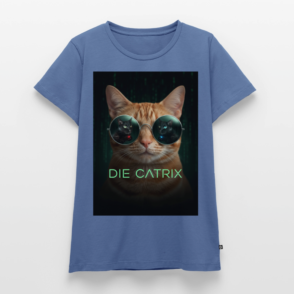 Die Catrix – Krümel erwacht | Frauen Premium T-Shirt - Taubenblau
