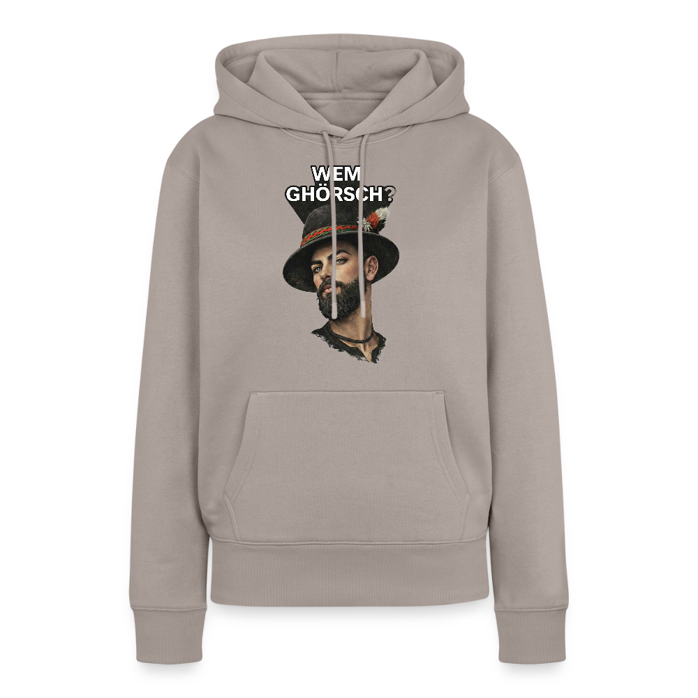 Wem ghörsch? – Alemannische Klärung | Frauen Premium Hoodie - Taupe