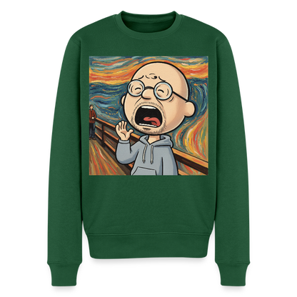 Der Schrei… aber heute bin ich dran |  Männer Premium Pullover - Flaschengrün