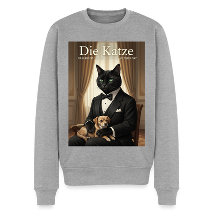 Die Katze – Krümel regelt das |  Männer Premium Pullover - Grau meliert