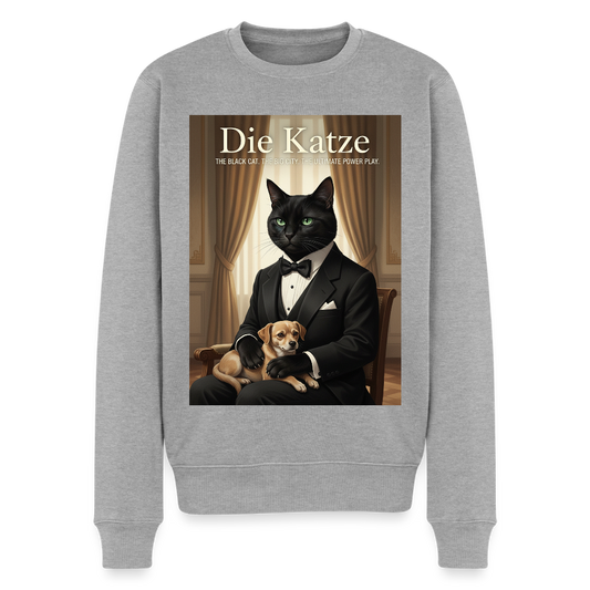 Die Katze – Krümel regelt das |  Männer Premium Pullover - Grau meliert