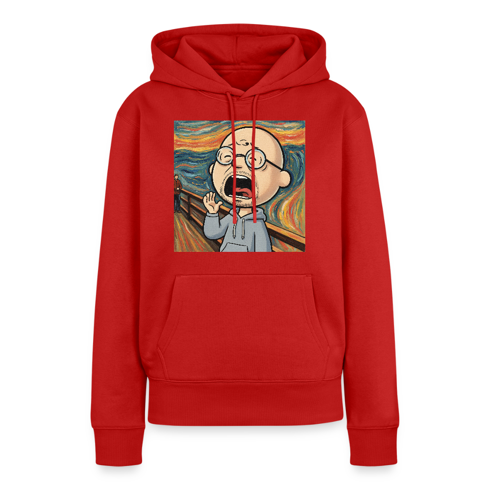 Der Schrei… aber heute bin ich dran | Frauen Premium Hoodie - Rot