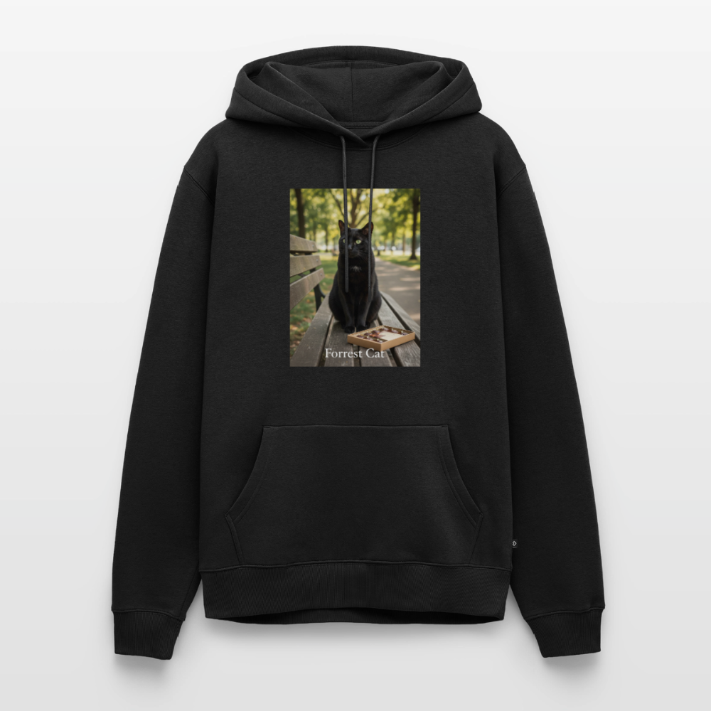Forrest Cat – Krümel wartet | Männer Premium Hoodie - Schwarz