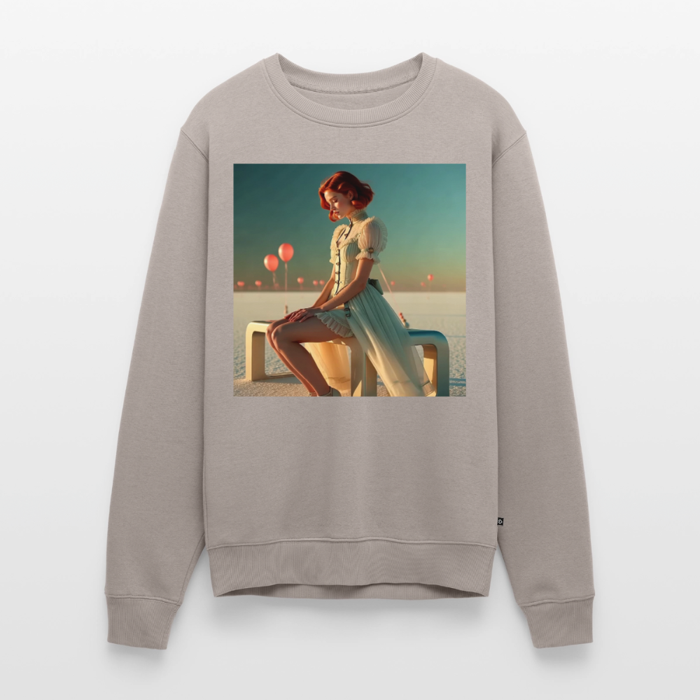 Leise Gedanken bei lauter Farben |  Männer Premium Pullover - Taupe