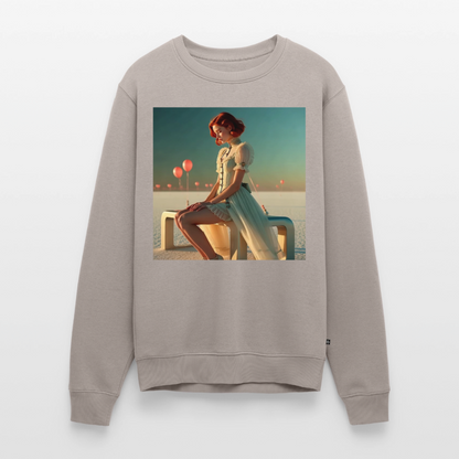 Leise Gedanken bei lauter Farben |  Männer Premium Pullover - Taupe